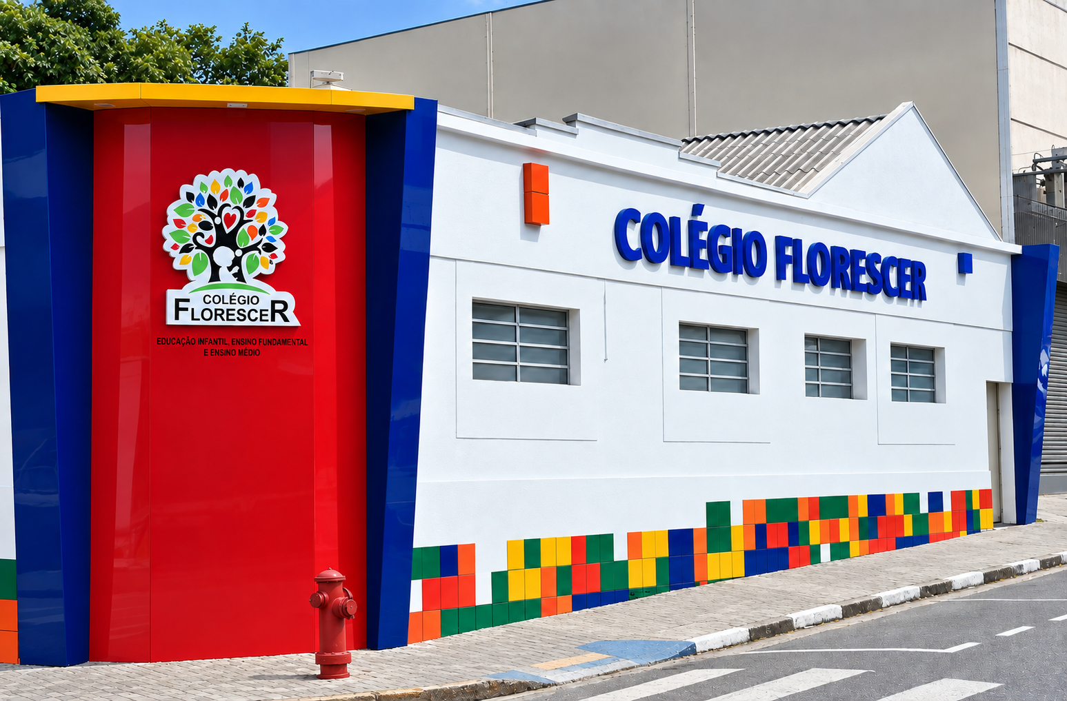 Fachada do Colégio Florescer
